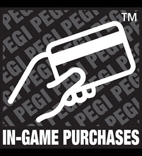 PEGI icon indicating the integrated purchase warning